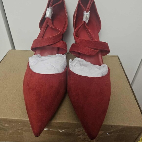 Red strappy heel size 7 - Picture 3 of 5